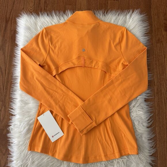 Lululemon Define Jacket Women’s 12 Luon Tiger Orange Full Zip Yoga Gym Athletic - Picture 6 of 12